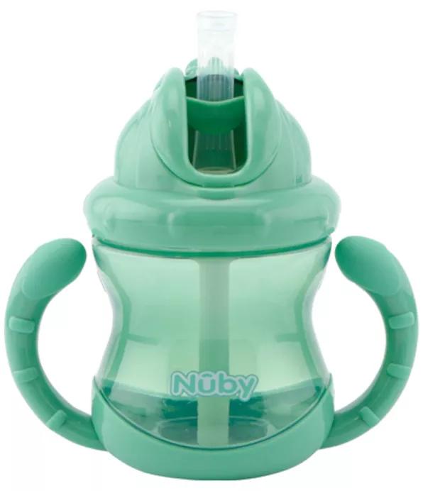Nûby Flip-It Bechergriffe +12m 240 ml Grün