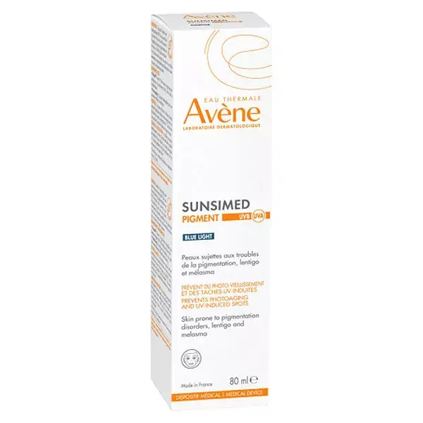 Avene Solaires Sunsimed Pigment UVB UVA Lumière Bleue DM 80ml