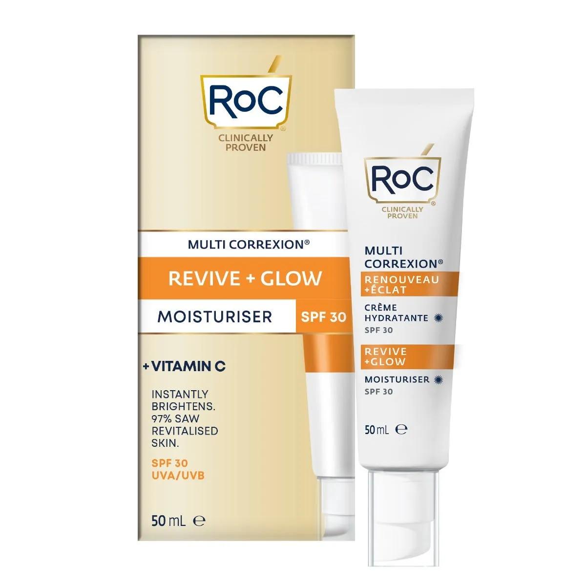 Roc Multi Correxion Revive + Glow Crema Idratante SPF30 50 ml 