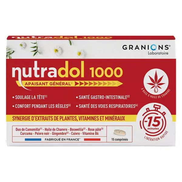 Granions Nutradol 1000 15 comprimés