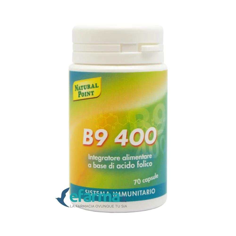 Natural Point B9 400 Integratore di Acido Folico 70 Capsule