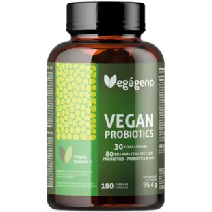 Vegane vegane Probiotika 80 Milliarden UFC 180 Kapseln