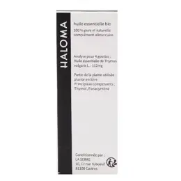 Haloma Huile Essentielle Thym à Thymol Bio 10ml