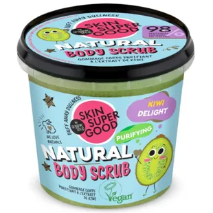 Skin Super Good Natural Purifying Body Scrub with Kiwi Extract 360 ml