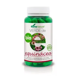 Soria Natural Green Echinacea Bio 80 Capsules of 630 mg