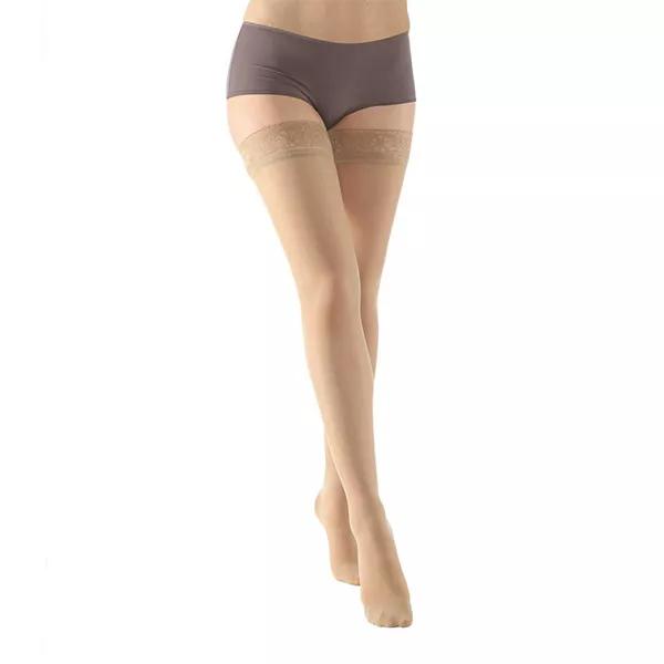 Calze autoportanti Gibaud Venactif Lux Classe 2 Lunghe Taglia 2 Nude