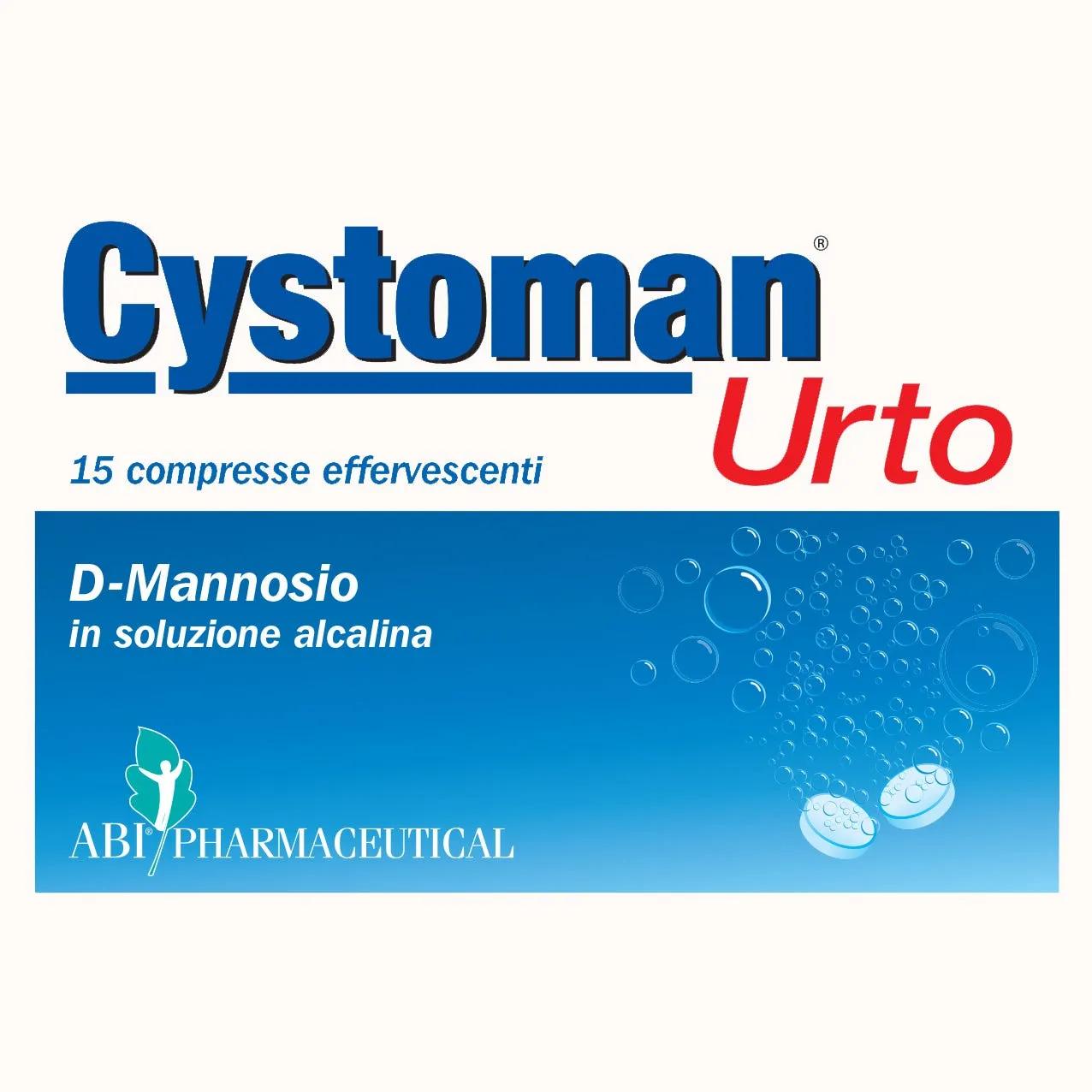 Cystoman Urto Integratore Vie Urinarie 15 Compresse Effervescenti