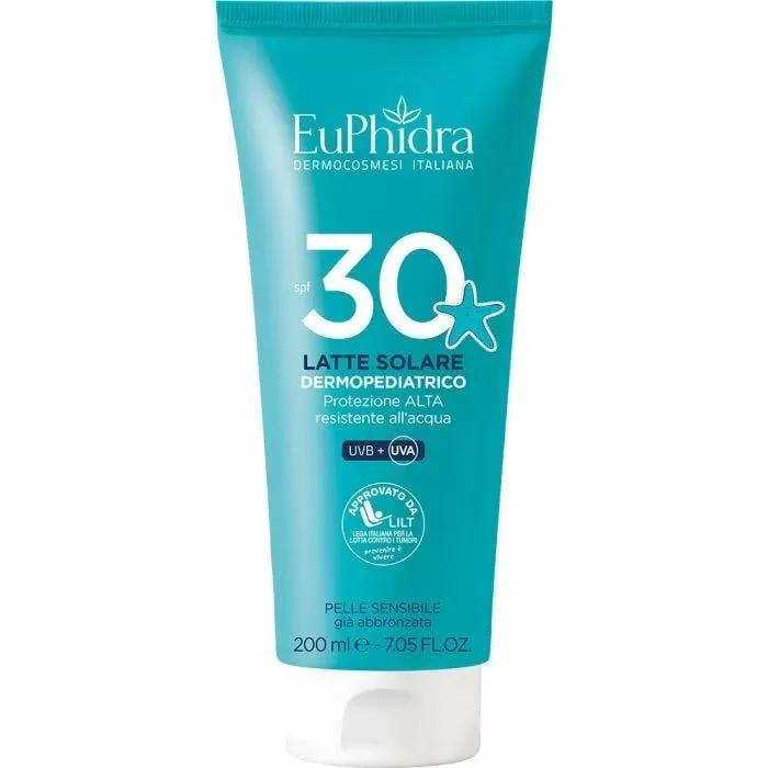 EuPhidra Latte Solare Dermopediatrico per Bambino Spf 30 200 ml