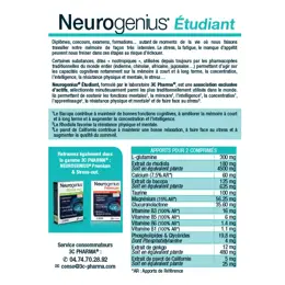 3C Pharma Neurogenius Étudiant 30 comprimés