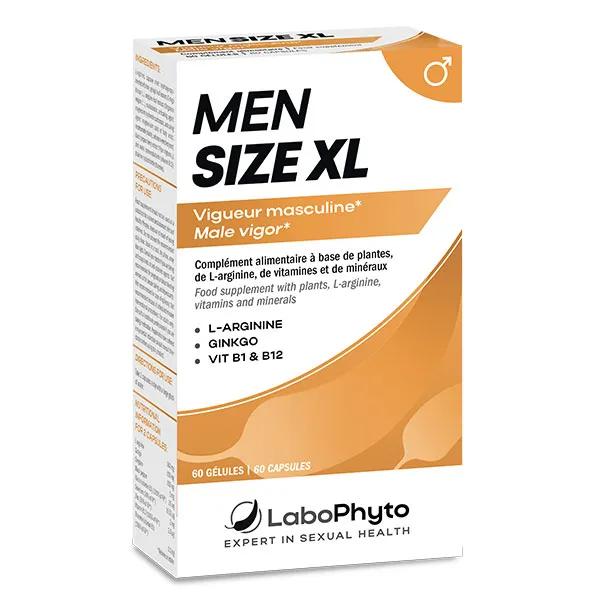 Complément Alimentaire Men Size XL LaboPhyto - 60 Gélules Pour La Santé Sexuelle Masculine