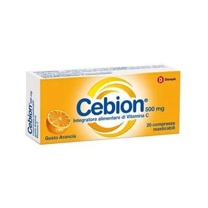 Cebion Arancia Integratore di Vitamina C 20 Compresse Masticabili