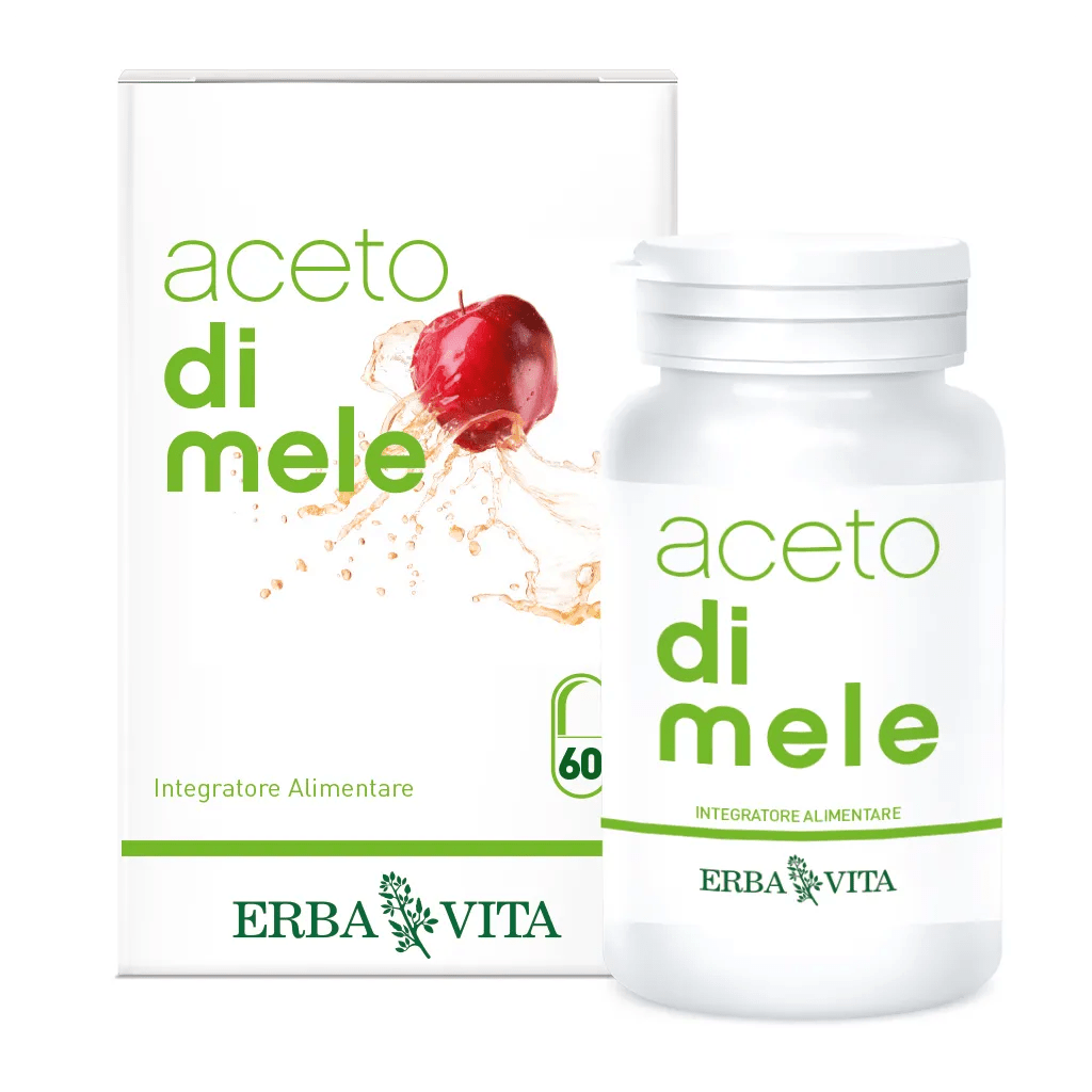 Erba Vita Aceto di Mele Integratore Intestinale 60 Capsule