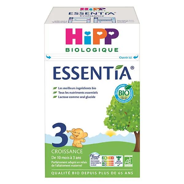 HiPP Biologique Lait 3 Croissance Essentia – 600g – Lait De Suite Bio Dès 10 Mois