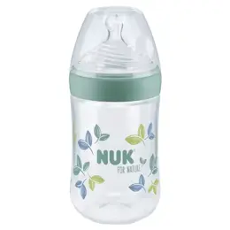 Nuk Biberon NUK for Nature 260ml M TC Eucalyptus