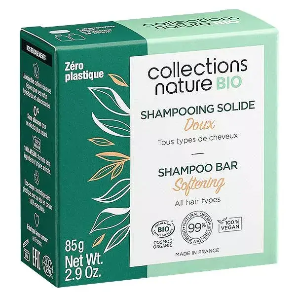 Collections Nature Bio Shampoing Solide Doux 85g