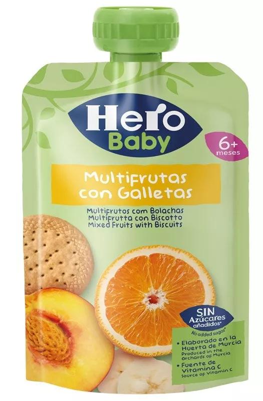 Hero Baby Bolsita Multifruta con Galleta +6m 100 gr