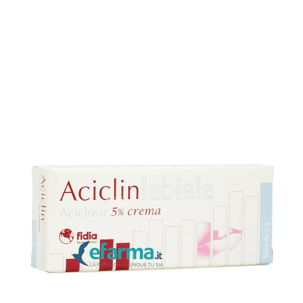 Aciclinlabiale Crema 5% Aciclovir Herpes Tubo 2 g