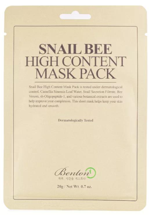 Snail Bee High Content Benton Mask 1Ud 20 Gramm