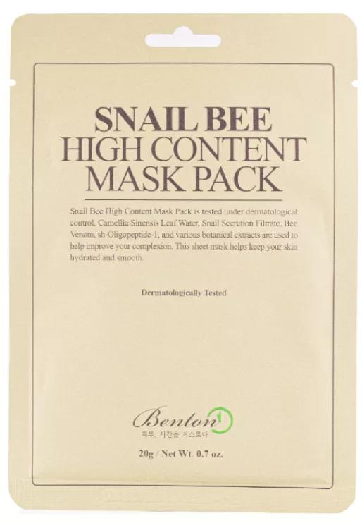 Masker Snail Bee Hoog gehalte Benton 1Ud 20 Gram