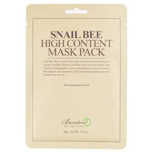 Snail Bee High Content Benton Mask 1Ud 20 Gramm