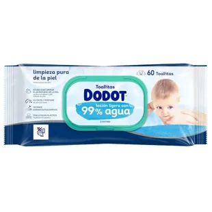 Dodot Aqua Baby Wipes 60 units
