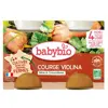 Babybio Légumes Pot Courge Violina +4m Bio Lot de 2 x 130g