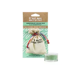 Diet World C'est Moi Qui L'ai Fait Dentifricio Solido Menta Piperita Bio Vegan 24g