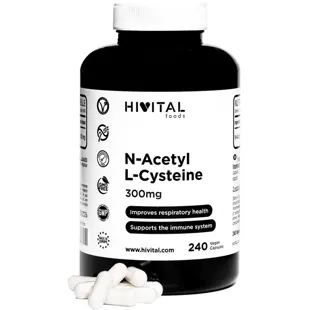 Hivital N-Acetil L-Cisteína 300 mg 240 Cápsulas Veganas