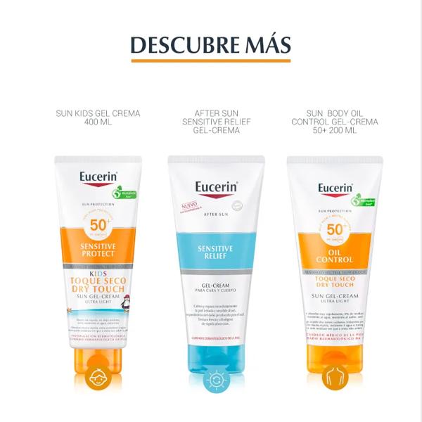 Eucerin Gezichtsolie Control Dry Touch Gelcrème SPF50+ Getint Licht 50 ml