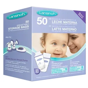 Conservation of milk 50 units of Lansinoh bags