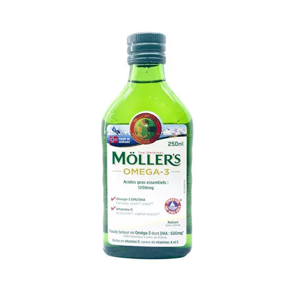 Mollers Olio di Fegato di Merluzzo Senza Aromi 250ml