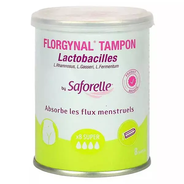 Saforelle Protections Tampon Florgynal Probiotique Super 8 unités
