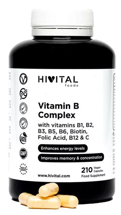 Hivital Vitamina B Complex 210 Cápsulas Veganas