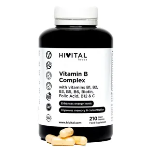 Hivital Vitamin B Complex 210 Vegan Capsules