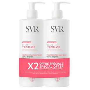 SVR Topialyse Crema Pieles Secas 2x400 ml