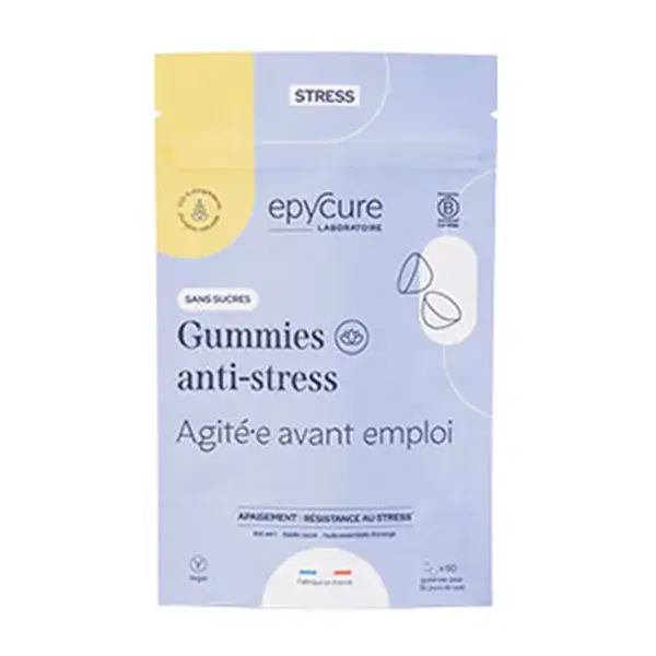 Epycure Anti-Stress Gummies Anti Stress Sans sucre - Aide à Se Détendre 60 gummies