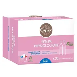 Gifrer Sérum Physiologique 5ml 30 unidoses Lot de 6