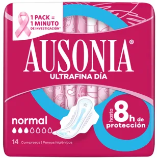 Ausonia Compressas de Asa Normal Ultrafina 14 Unidades