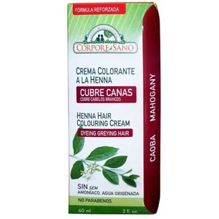 Corpore Sano Henna Coloring Cream Mahogany Hair Coverage 60 ml