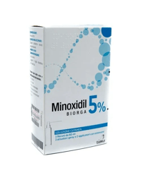 Minoxidil Biorga 5% Soluzione Cutanea Spray Trattamento Perdita dei Capelli TRIPACCO 3x 60 ml