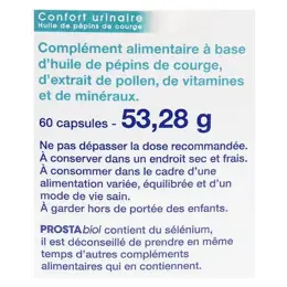 Nutrisanté Hommes Prostabiol Confort Urinaire 60 capsules