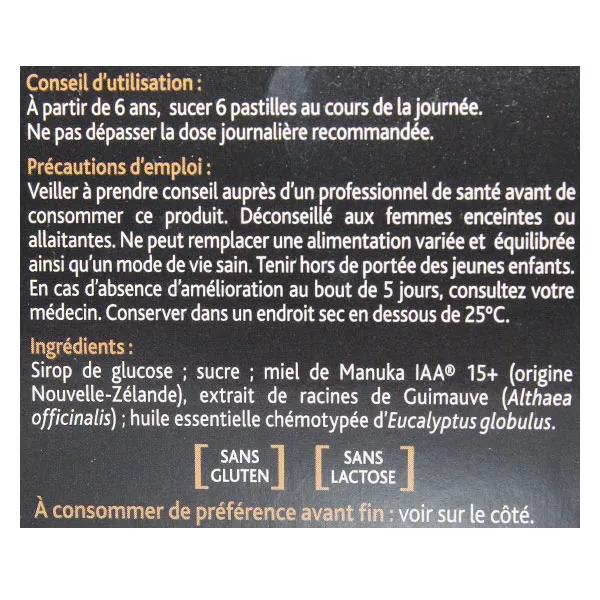 Humer Manuka 16 Pastillas Centro Fundido