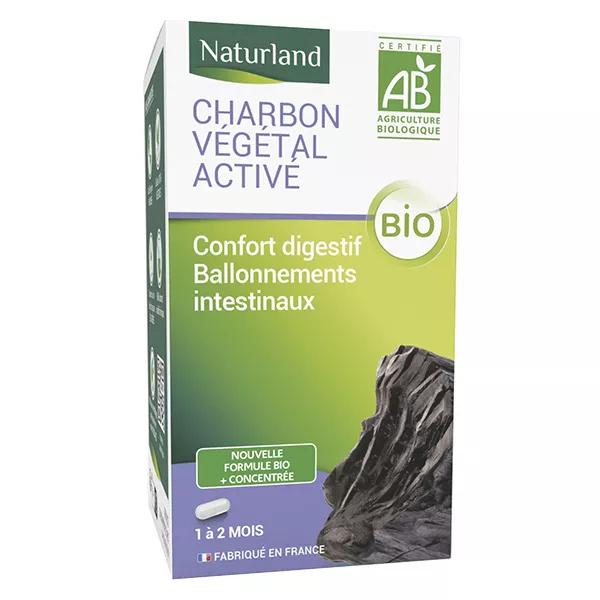 Naturland Carbón Vegetal Activado Ecológico 120 cápsulas