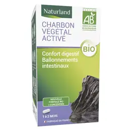 Naturland Charbon Végétal Activé Bio 120 gélules