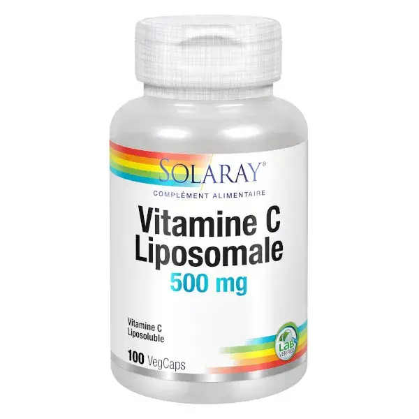 Solaray Vitamina C Liposomal 500mg 100 cápsulas