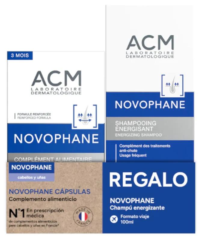 ACM Novophane Capelli e Unghie 180 Capsule + Shampoo Energizzante 100 ml