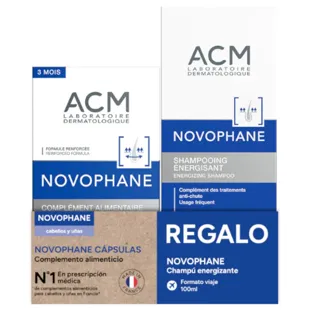 ACM Novophane Hair and Nails 180 Capsules + Energizing Shampoo 100 ml