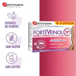 Forté Pharma Fortéveinol Jambes Légères Circulation sanguine 30 comprimés 1 mois