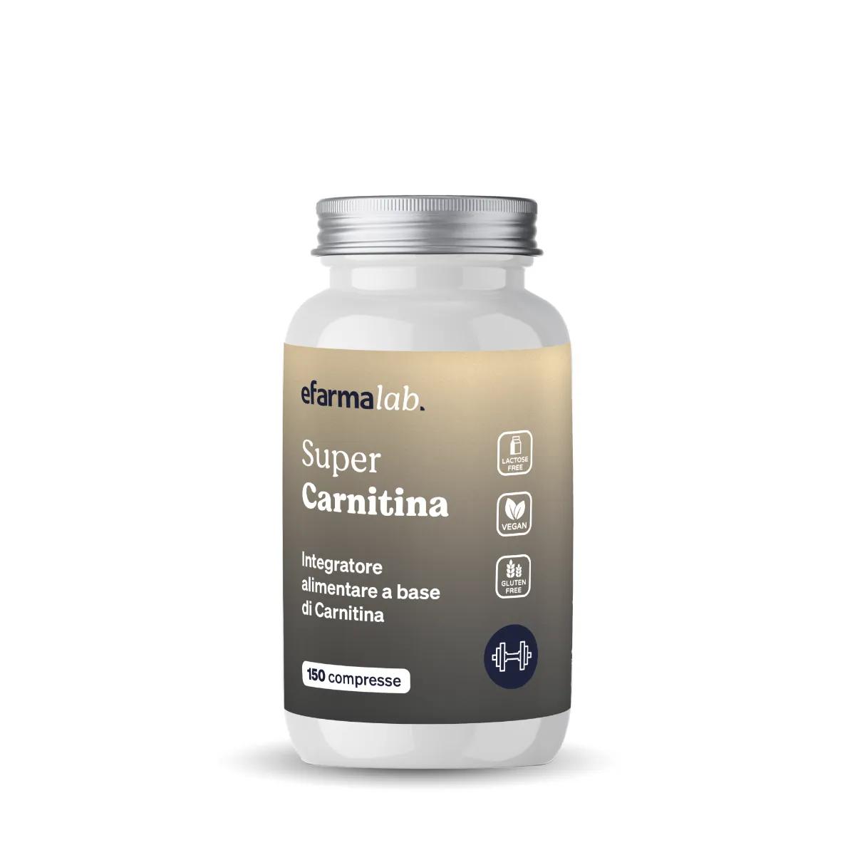 eFarmaLab Super Carnitina Integratore di Carnitina 150 Compresse