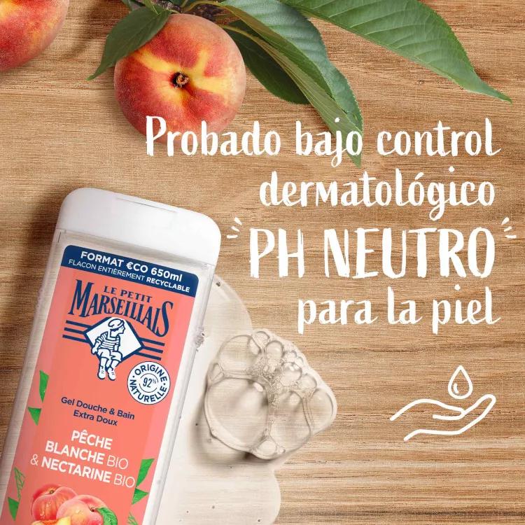 Le Petit Marseillais Bio-Duschgel Pfirsich-Nektarine – Erfrischend, PH-neutral & Plastiksparend Im Eco-Refill (250 Ml)